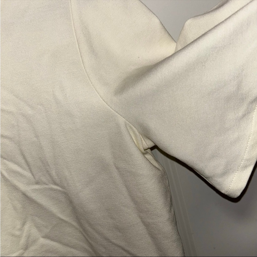 Ann Taylor Cream Short Sleeve Top - Picture 4 of 6